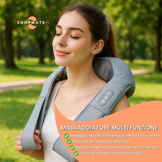 Massaggiatore Shiatsu, per collo e spalle senza fili